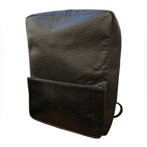 VelRossi Black Italian Leather Backpack